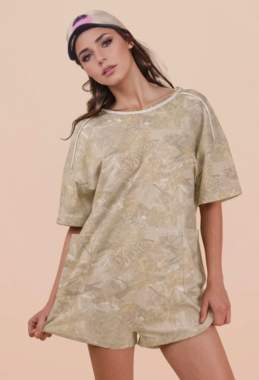 Camo Taupe romper