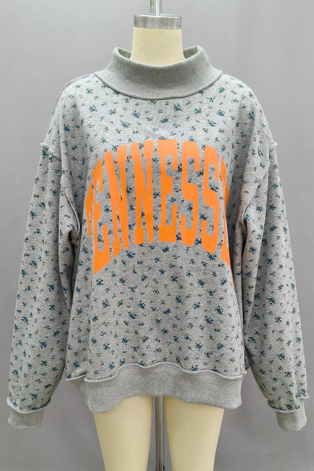 TN Olive Floral Mock REVERSIBLE