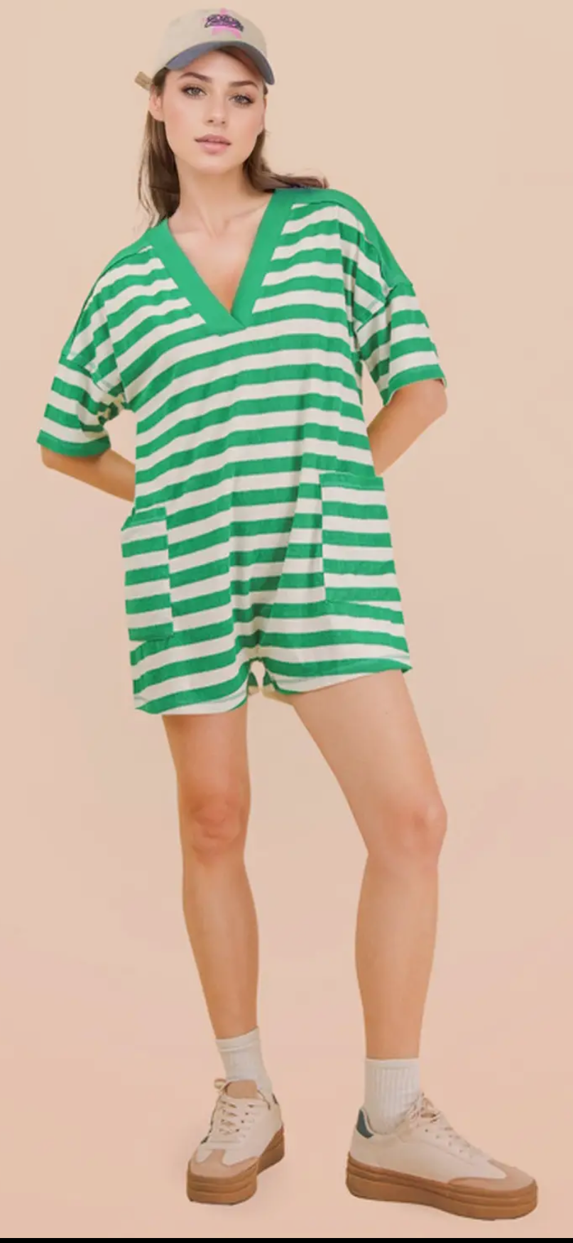 Stripe
Casual Knit Romper