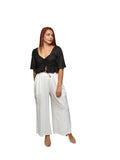 Midnight Magic Summer Crop Top with Ties: One Size